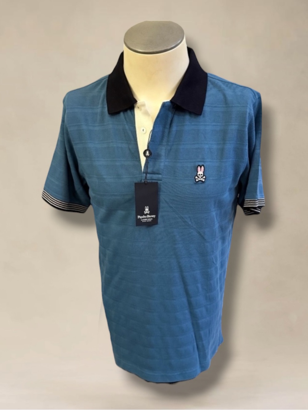 Psycho Bunny Blue Polo Size 4